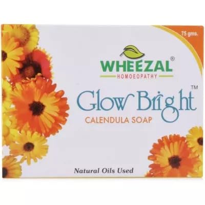 Wheezal Glow Bright Calendula Bathing Bar (75g) || Pack Of 2