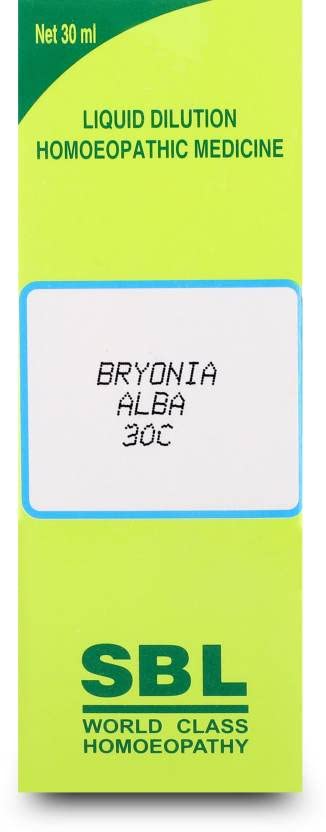 SBL Bryonia Alba 30C - 30ml || Homeopathic Dilution