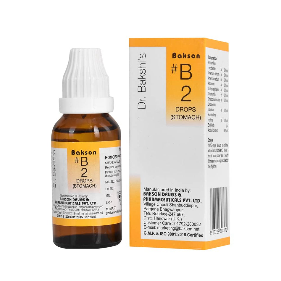 Bakson B2 Stomach Drops - 30ml