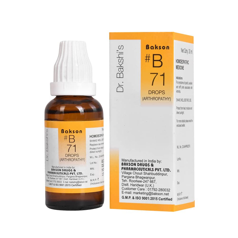 Bakson B 71 Arthropathy Drops (30 ml)