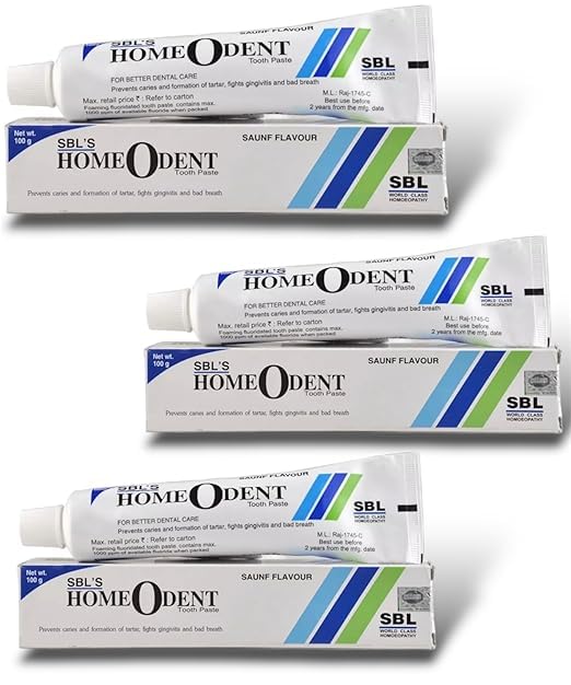 SBL Homeodent Saunf Toothpaste - 100g || Pack of 3