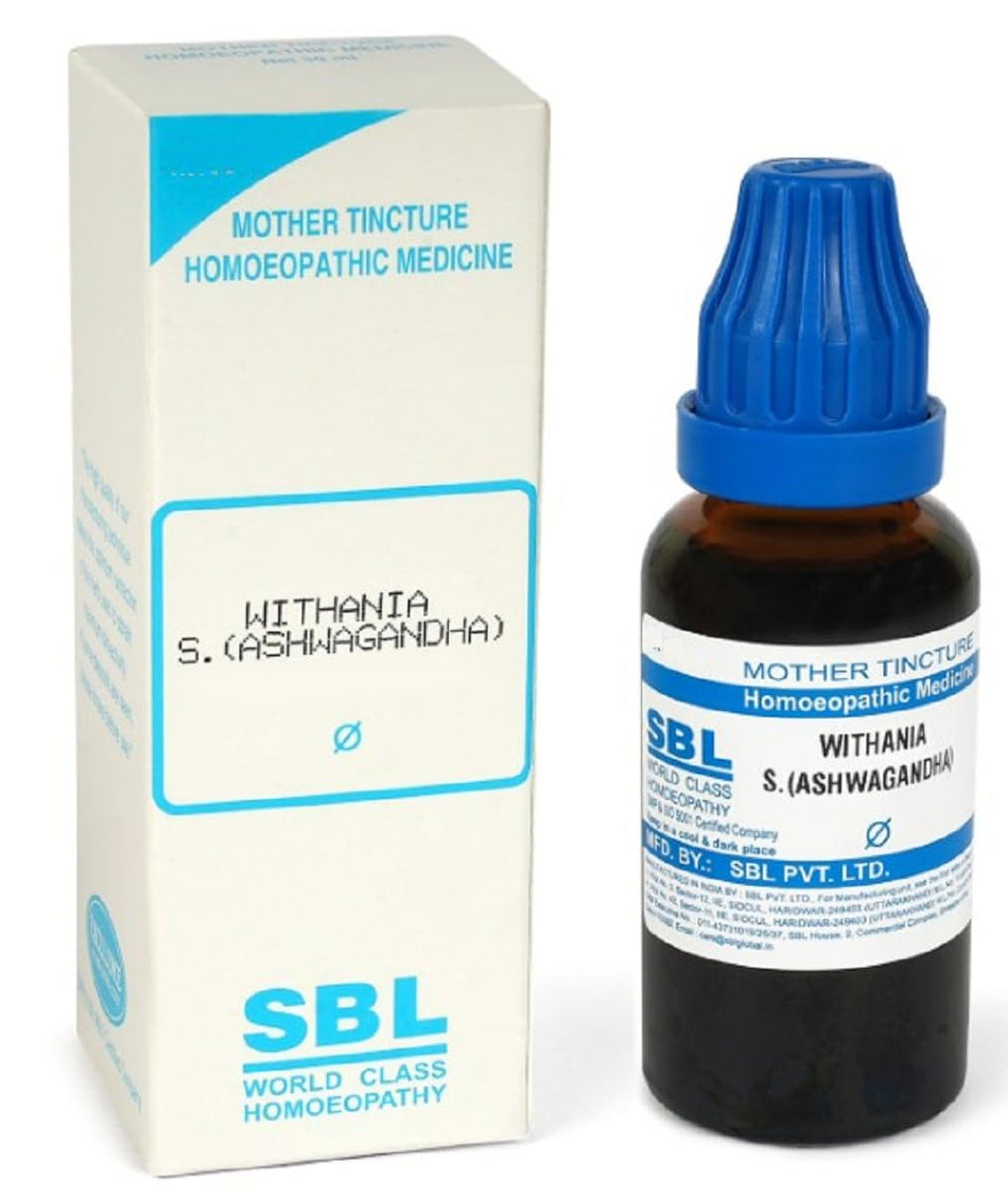 SBL Withania Somnifera (Ashwagandha) Q 30ml || Homeopathic Mother TIncture