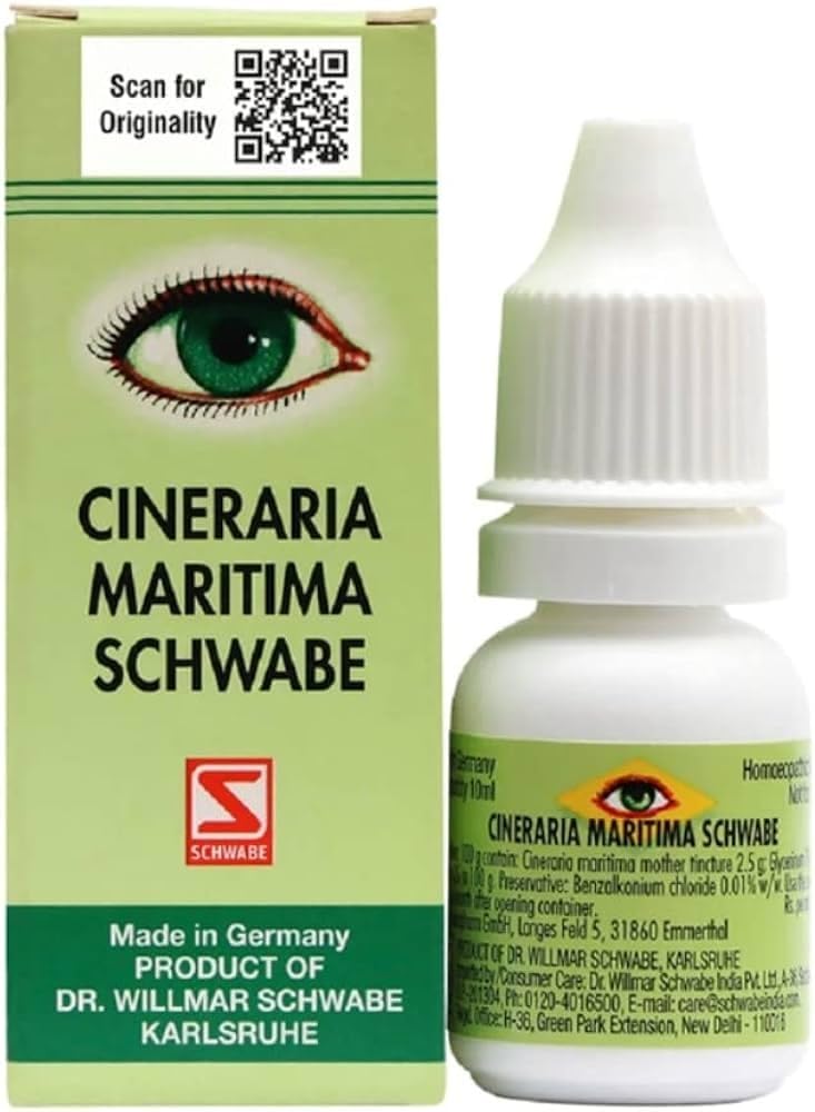 Willmar Schwabe Cineraria Maritima Eye Drops (Alcohol Free) - 10ml
