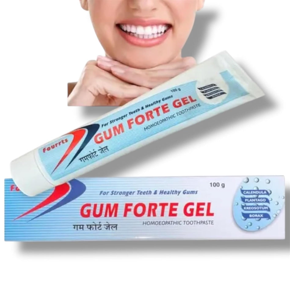 Fourrts Gum Forte Gel Toothpaste Herbal N Homeopathic Formulation -100gm X 3 Pcs COMBO