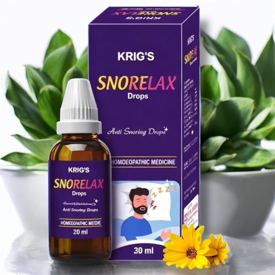 KRIG'S Snorelax Drops - Anti_Snoring Homeopathic Medicine 30ml