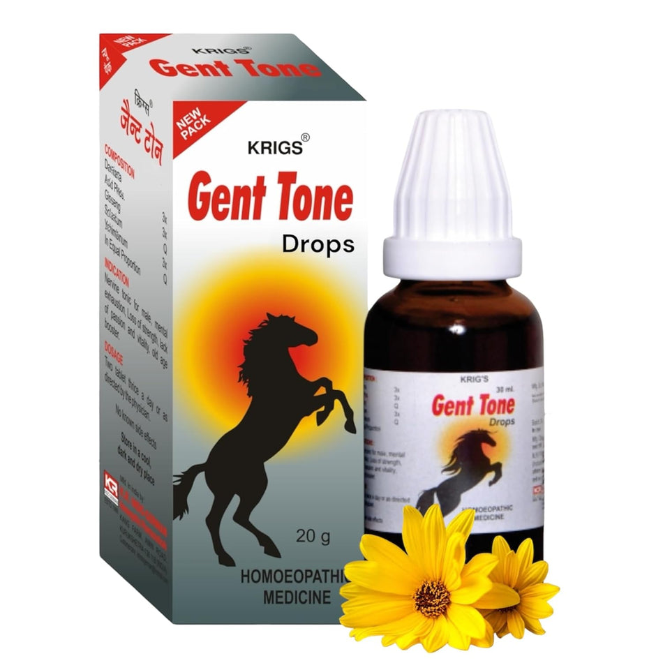 KRIG'S Gent Tone Drops Homeopathy Medicine 30ml
