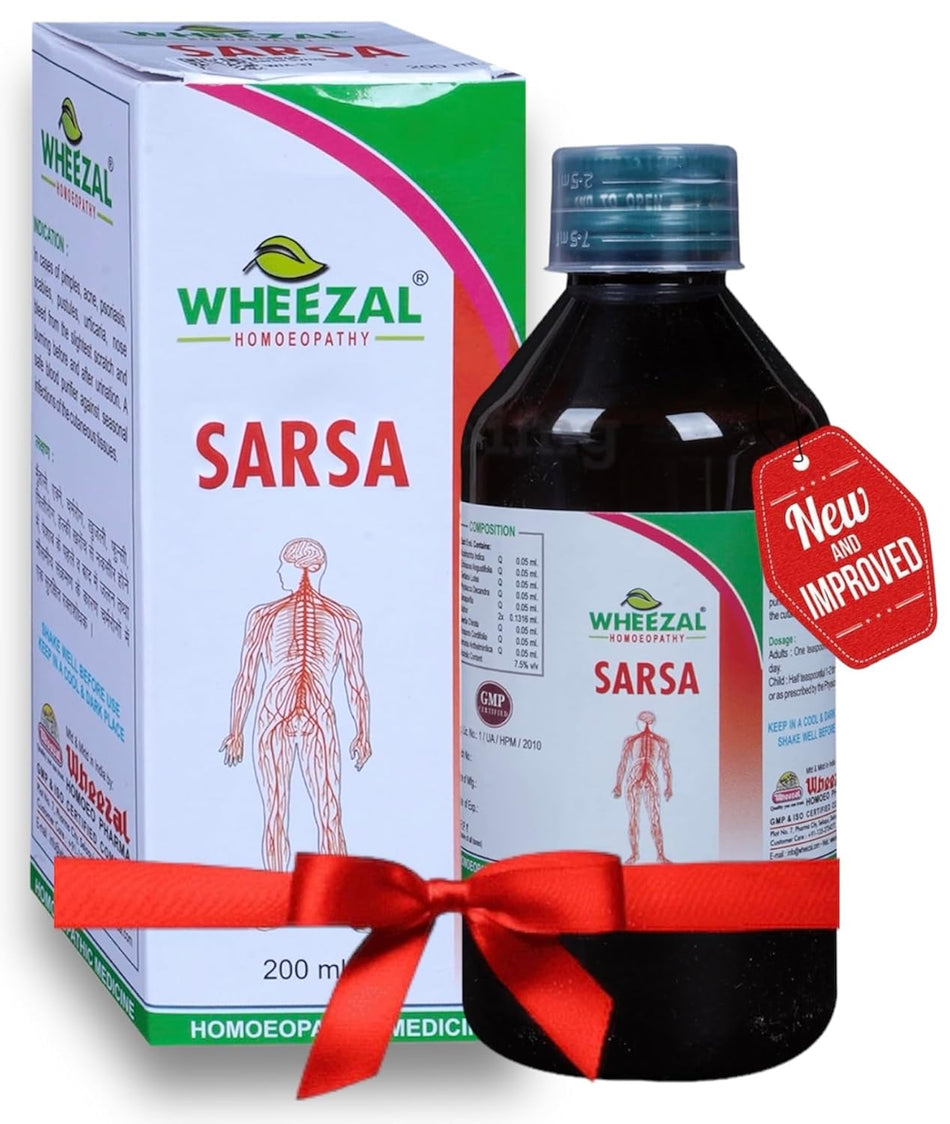 Wheezal Sarsa Syrup Homeopathy Blood Purifier - 450ml