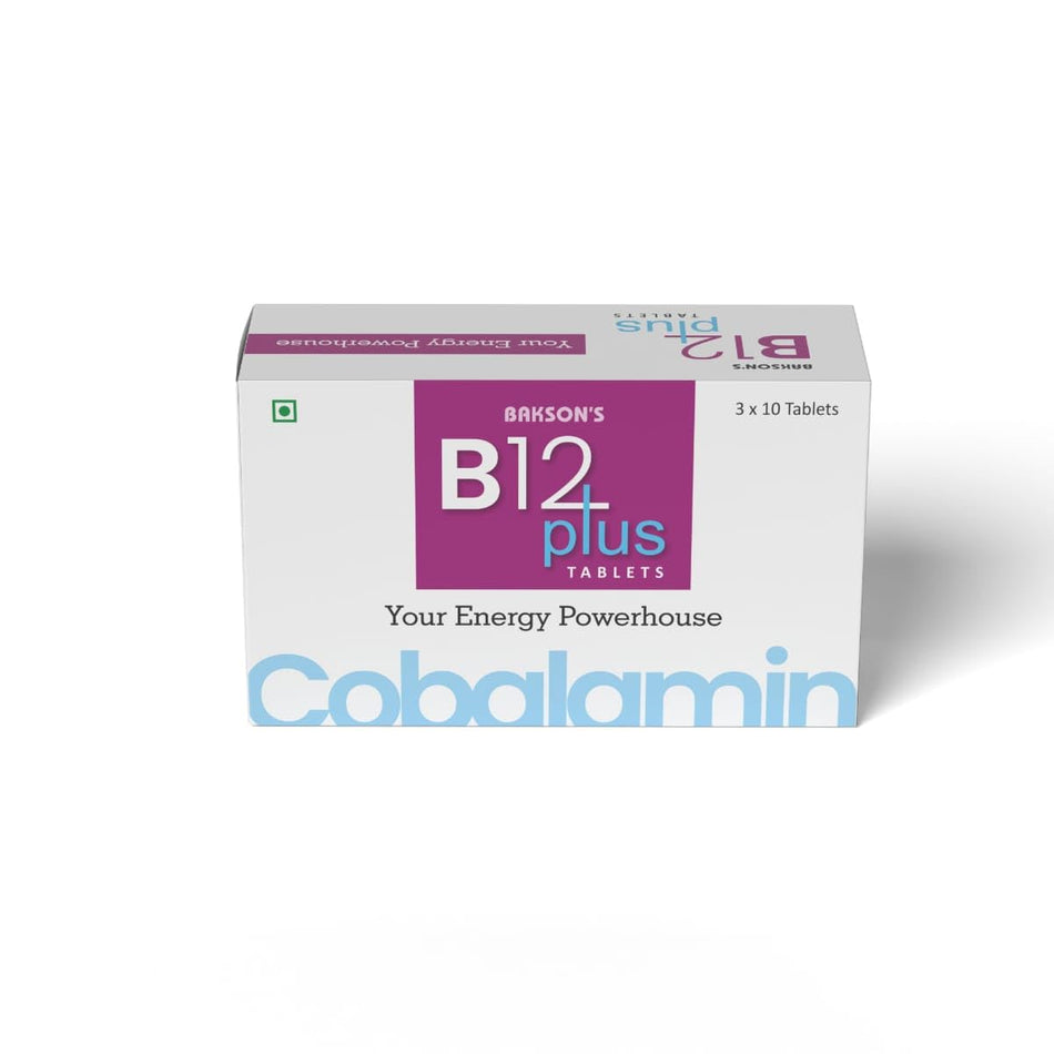 Bakson's B12 Plus Tablets, 3x10 Tablets