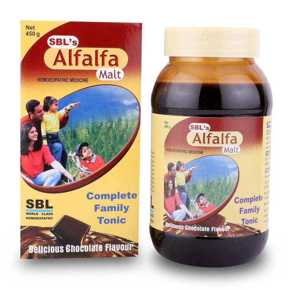 SBL Alfalfa Malt 450g || Complete family tonic || Energy Stimulant Delicious Chocolate