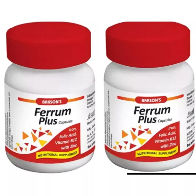 Bakson Ferrum Plus Capsules (30caps, Pack of 2)