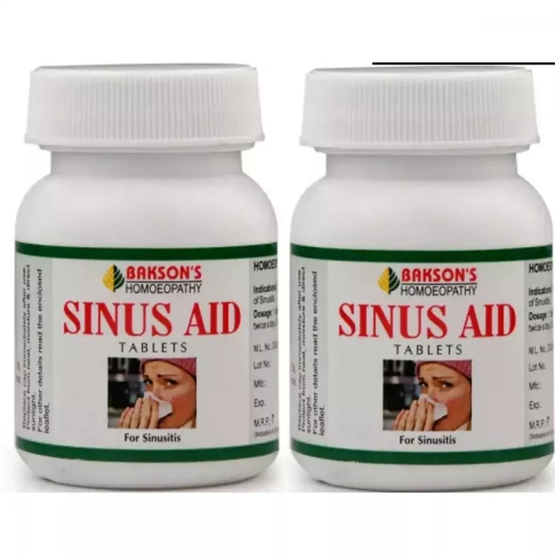 Bakson Sinus Aid Tabs (41 Gram) (75tab, Pack of 2)