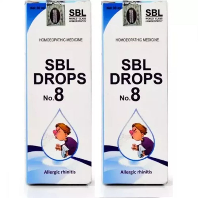 SBL Drops No 8 For Allergic Rhinitis (30ml, Pack of 2)