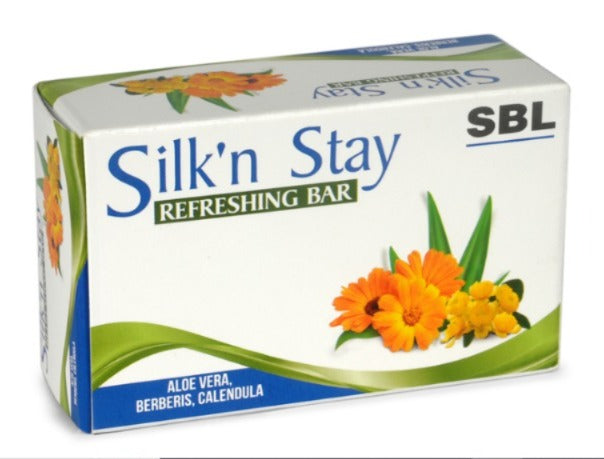 SBL Silk n' Stay Refreshing Soap with Aloevera  Berberis, Calendula 75g Pack of 2