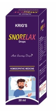 KRIG’S Snorelax Drops – Homeopathic Anti-Snoring & Sleep Support Formula