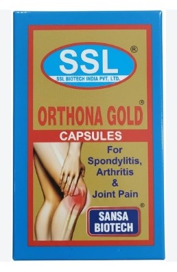 SSL Orthona Gold Capsules – Homeopathic Relief for Spondylitis, Sciatica & Joint Pain