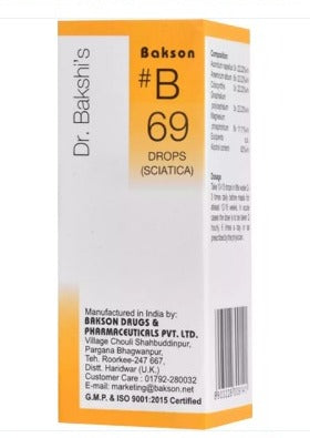 Bakson B69 Sciatica Drops – Effective Homeopathic Relief for Sciatica Pain