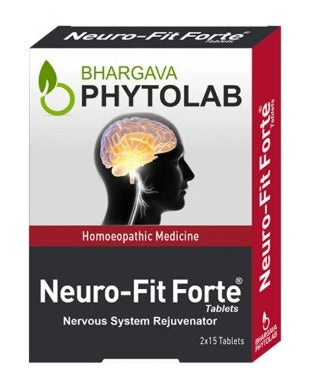 Bhargava Neuro-Fit Forte Tablets – Homeopathic Support for Calmness, Energy, and Nerve Health