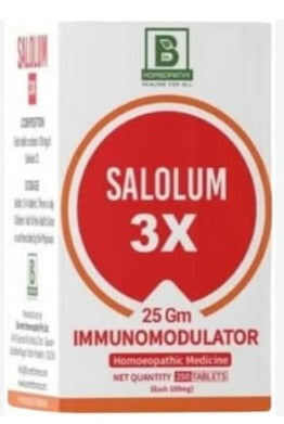 Burnett Salolum 3X Tablets – Homeopathic Support for Pain, Inflammation & Immunity