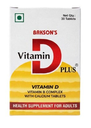 Bakson’s Vitamin D Plus Tablet – Essential Bone & Immunity Support