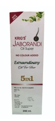 Krigs Jaborandi Oil Super | Herbal Hair Oil for Hair Fall Control, Hair Growth & Scalp Nourishment