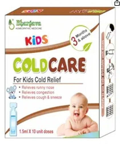 Bhargava Cold Care – Homeopathic Relief for Cold, Cough, and Nasal Congestion in Children
