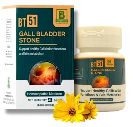 Burnett BT51 Tablets – Homeopathic Remedy for Gallbladder Stone Support & Digestive Wellness