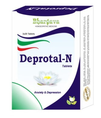 Bhargava Deprotal-N Tablets – Homeopathic Support for Depression, Anxiety & Emotional Balance