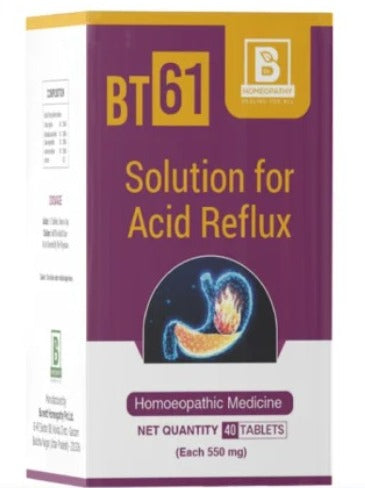 burnett bt 61 solution for acid reflux