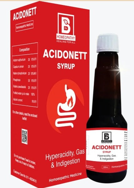 Burnett Acidonett Syrup – The Ultimate Relief for Acidity & Indigestion