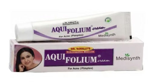 Medisynth Aqui Folium Cream – Homoeopathic Acne Care Cream for Clear, Smooth & Blemish-Free Skin