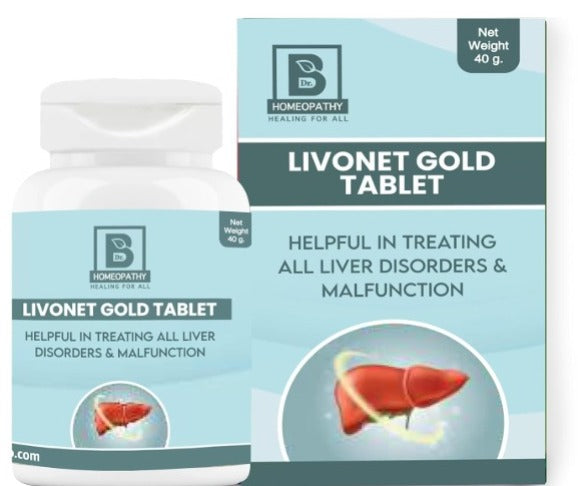 Burnett Livonet Gold Tablet – Best Homeopathic Remedy for Liver Health & Detoxification