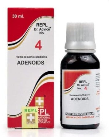 REPL Dr. Advice No.4 Adenoids Drops – Relief from Enlarged Tonsils and Throat Blockage