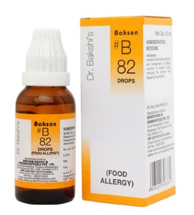Bakson B82 Food Allergy Drops – Natural Relief for Mild Food Sensitivities