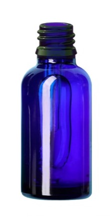 15 ml Blue Glass Bottle With 18mm Neck