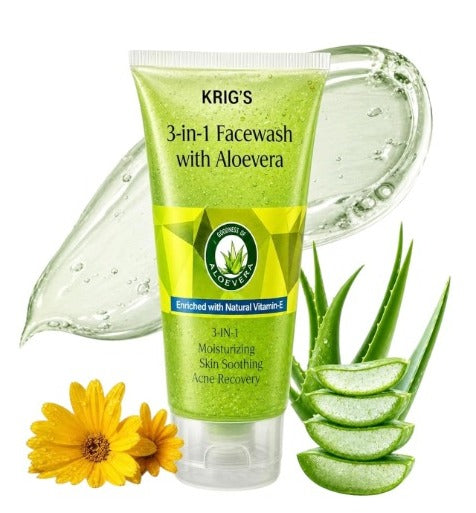 3 IN 1 KRIGS FACEWASH – Deep Cleansing, Exfoliating & Rejuvenating Formula