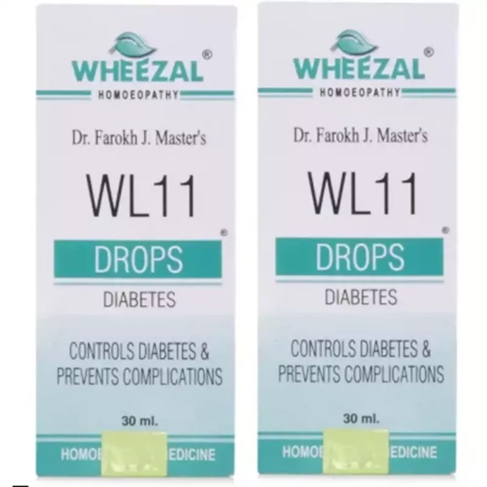 Wheezal WL-11 Diabetes Drops (30ml, Pack of 2)