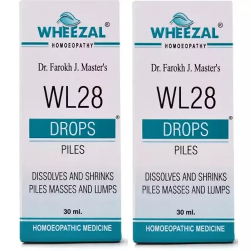 Wheezal WL-28 Piles Drops (30ml, Pack of 2)