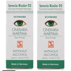 Willmar Schwabe Germany Cineraria Maritima Eye Drops (D2 Without Alcohol) (10ml, Pack of 2)