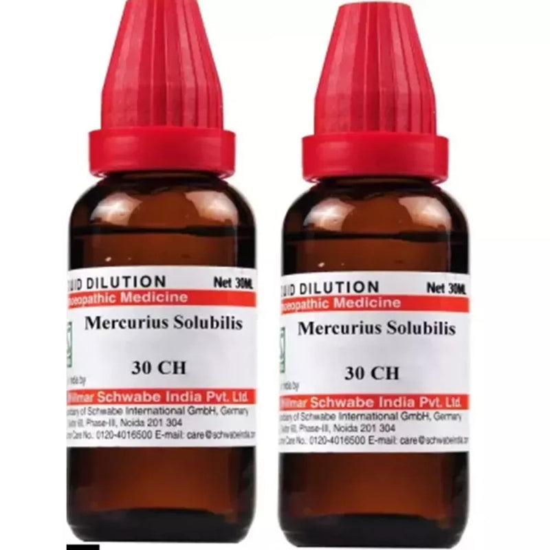 Willmar Schwabe India Mercurius solubilis 30 CH (30ml, Pack of 2)