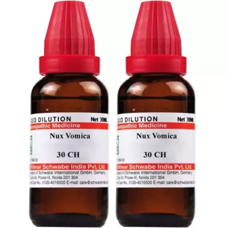 Willmar Schwabe India Nux Vomica 30 CH (30ml, Pack of 2)