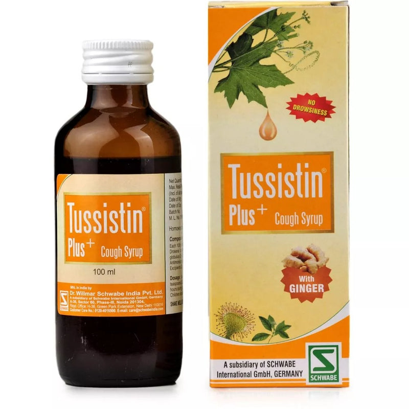 Willmar Schwabe India Tussistin Plus Ginger Cough Syrup (100ml)