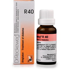 Dr. Reckeweg R40 Diabetes Drop Homeopathic Medicine (22ml)
