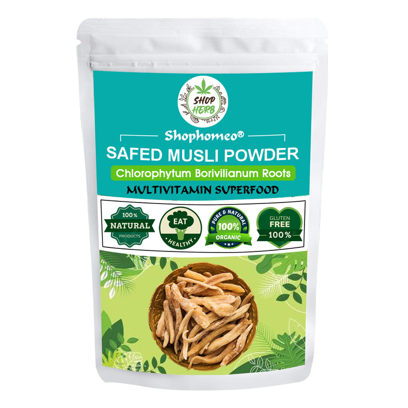 Safed Musli Powder 200g | Ayurvedic Support for Vitality & Performance | Herbal Supplement | Strength & Stamina Booster