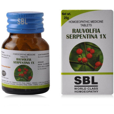SBL Rauwolfia Serpentina 1X (25g)